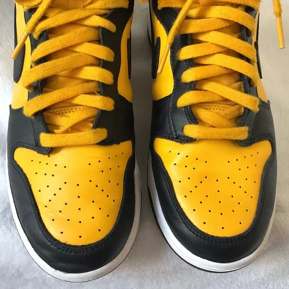 Nike Dunk High Retro Goldenrod Black Yellow DD1399-700 Men’s Sz 9.5 - Picture 4 of 16